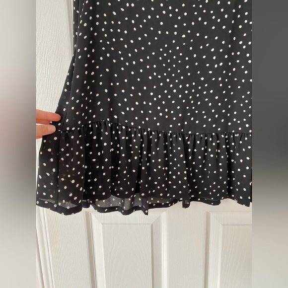 Loft blouse polkadots peplum size petite xs - Picture 2 of 4